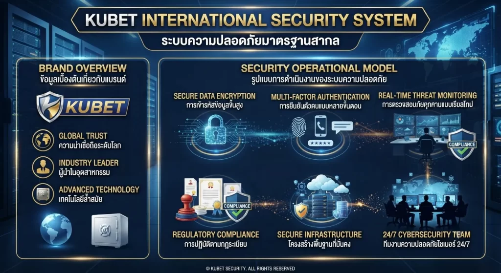 ระบบความปลอดภัยระดับสากลของ KUBET